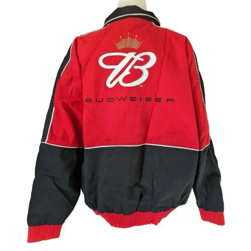 Vintage Nascar Racing Jacket Size Large #8 Dale Earnhardt Jr. Y2K
